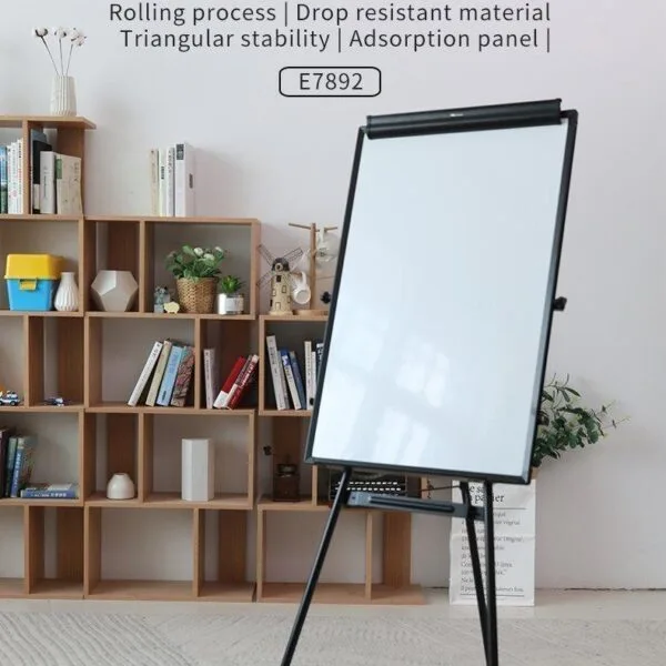 Deli E7892 Flip Chart Easel Whiteboard Tripod Stand 600x900mm 24inx36in