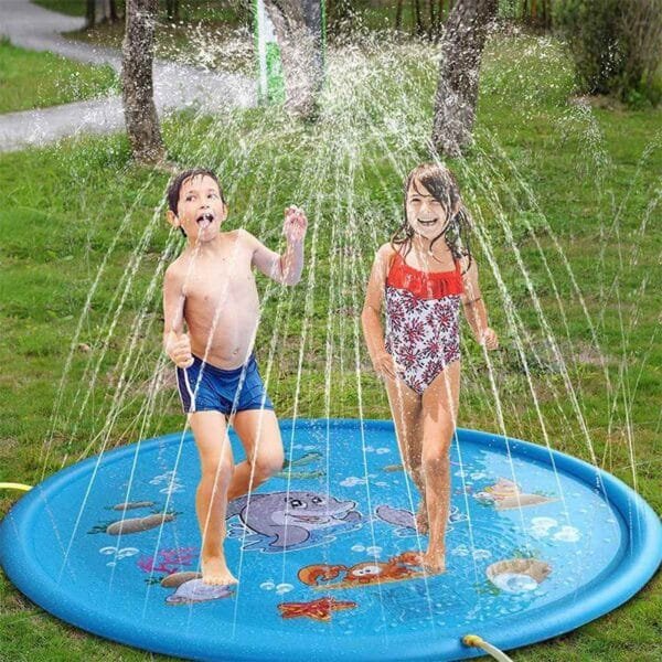 170cm Kids Inflatable Water spray pad Round Water Splash Play Pool - Παιδικό φουσκωτό μαξιλαράκι ψεκασμού νερού