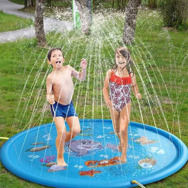 170cm Kids Inflatable Water spray pad Round Water Splash Play Pool - Παιδικό φουσκωτό μαξιλαράκι ψεκασμού νερού