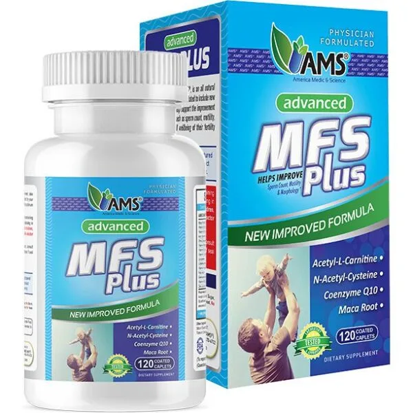 AMS® Advanced MFS Plus Συμπλήρωματα Διατροφής Που Βελτιώνουν την Ποιότητα του Σπέρματος