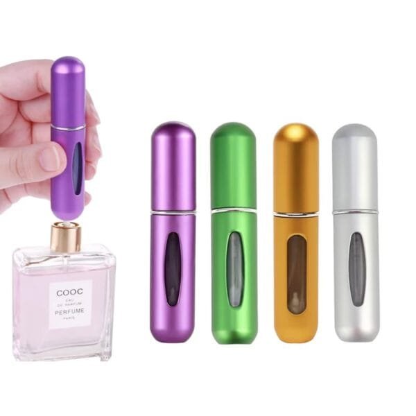 5Ml Travel Perfume Atomiser Refillable Bottle Portable Mini Underfill Spray Color Matte Silver