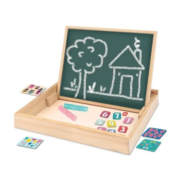 As Company Magnet Box Ξύλινος Μαγνητικός Επιτραπέζιος Πίνακας Όψεων Με 35 Εκπαιδευτικούς Μαγνήτες Για 3+