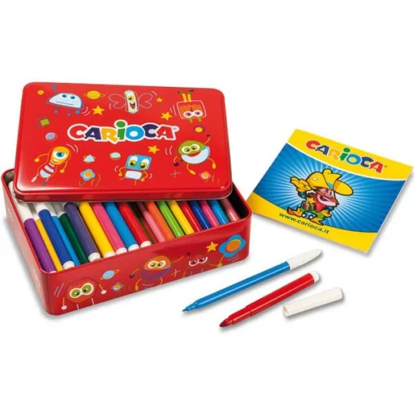 Carioca 100 Color Kit Πλενόμενοι Μαρκαδόροι Ζωγραφικής Χονδροί Λεπτοί σε 100 Χρώματα