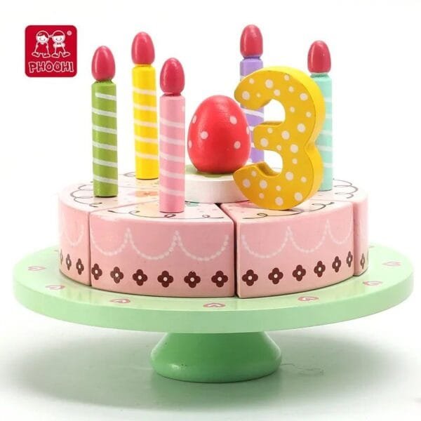 Wooden Toy Birthday Cake Phoohi