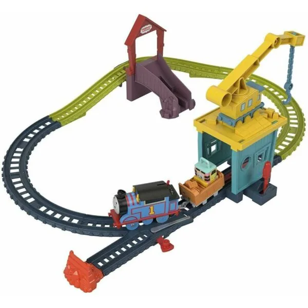Fisher Price Thomas & Friends Πίστα Και Σταθμός Επισκευών Με Την Καρλι Και Τη Σάντι Σετ Με Τρενάκι Για 3+ Ετών