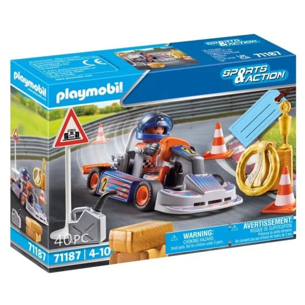 Playmobil Sports Action Gift Set Αγωνας Go-Kart 71187 Για 4+ Ετών