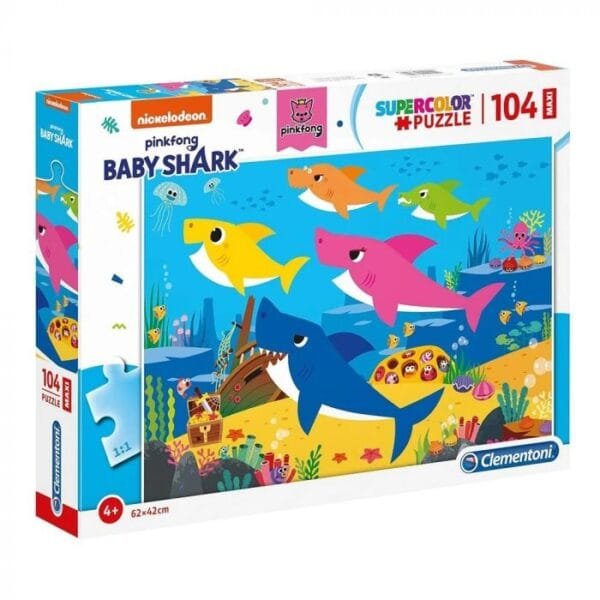 Παιδικό Puzzle Baby Shark 104pcs για 5+ Ετών Clementoni