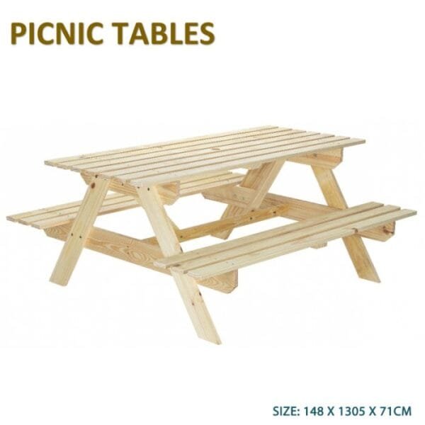 Ξύλινο Τραπέζι για Πικ-Νικ - Picnic Table Tramontina