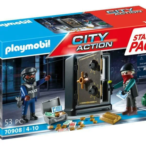 Playmobil City Action Σύλληψη Διαρρήκτη Χρηματοκιβωτίου 70908 Για 4-10 Ετών