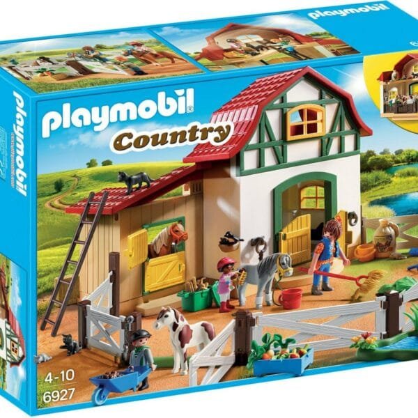 Playmobil Country Αχυρώνας Με Πόνυ 6927 Για 4-10 Ετών