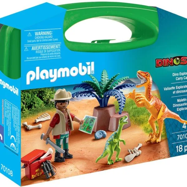 Playmobil Dinos Rise Maxi Βαλιτσάκι Εξερευνητής και δεινόσαυροι 70108 για 4+ ετών