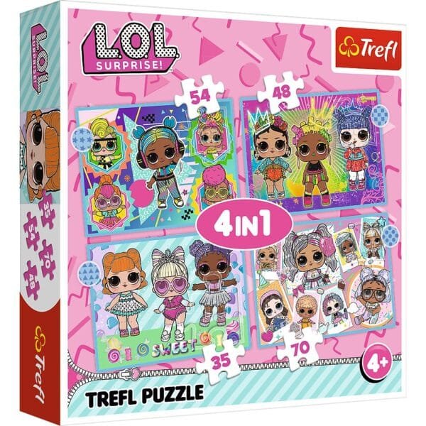 Puzzles 4in1 Meet the dolls LOL Surprise Trefl