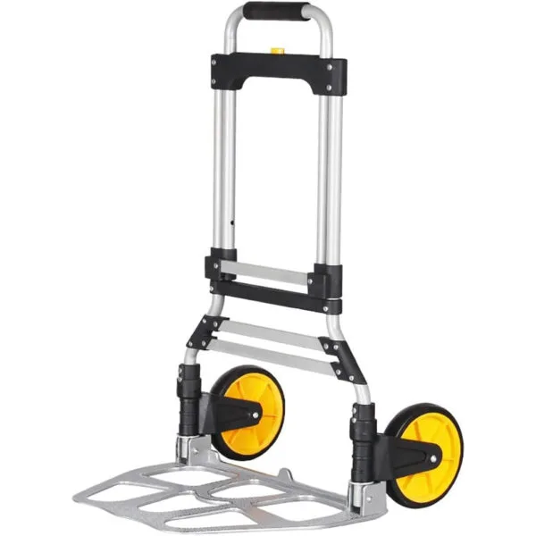 Aluminium foldable hand truck with rubber wheels 150kg