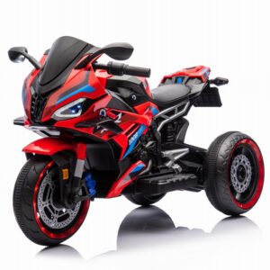 Παιδική ηλεκτρική μοτοσυκλέτα 12V κόκκινη με 2 μοτέρ για δυναμική και ρεαλιστική οδήγηση